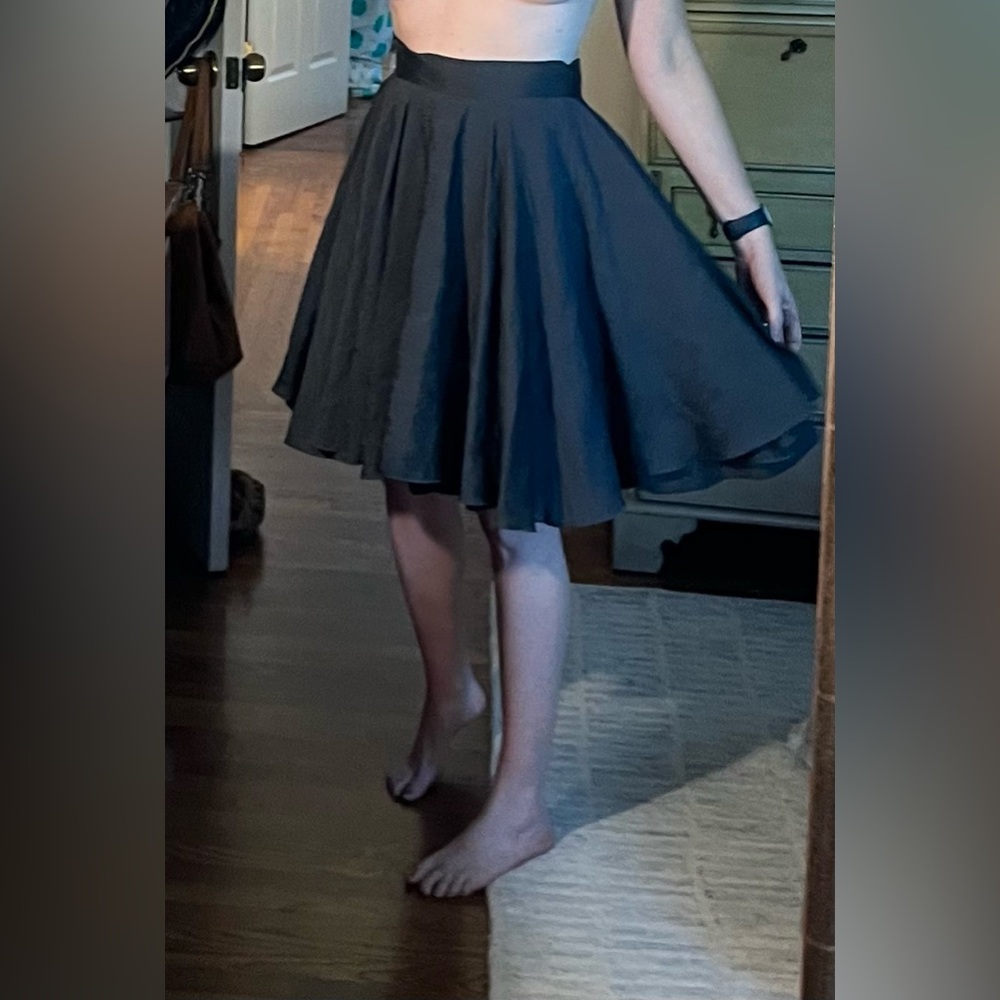 Ioanna Kourbela Gray Full Skirt Size Small - Picture 15 of 16
